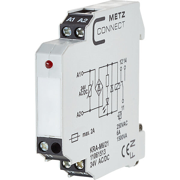 METZ CONNECT Koppelbaustein 1W KRA-M6/21 24AC/DC